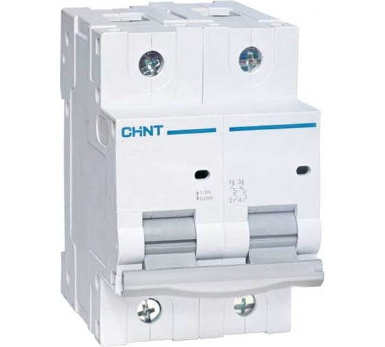 Изображение товара Автоматический выключатель CHINT NB8-125R 2P 20А 25кА хар-ка B (R) 559742