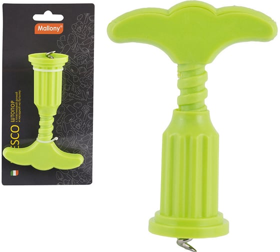 Изображение товара Штопор Mallony FRESCO с пластиковой ручкой/с насадкой на бутылку 008511