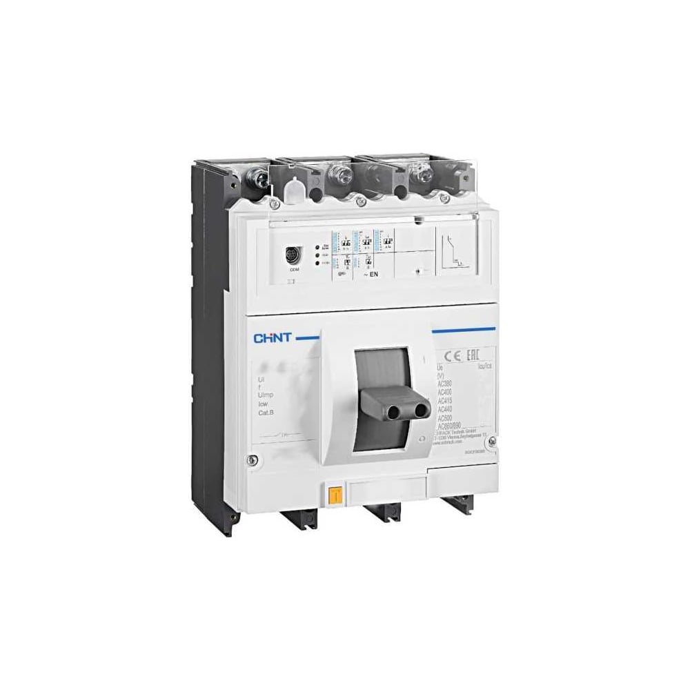 Изображение товара Автоматический выключатель CHINT NM8N-1600S TM 4P 1600А 50кА регулируемым термомагнитным расцепителем (R) 263081