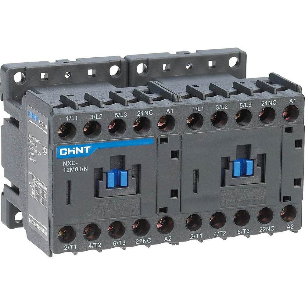Изображение товара Контактор CHINT NXC-12M01/N реверсивный 3P 12А AC220B (50/60Гц) 1НЗ (R) 836640 Изображение товара Контактор CHINT NXC-12M01/N реверсивный 3P 12А AC220B (50/60Гц) 1НЗ (R) 836640