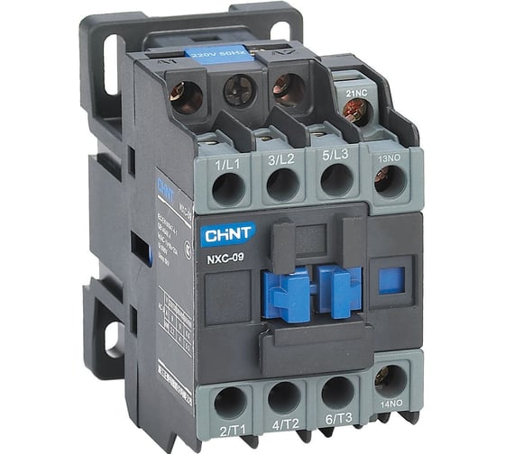 Изображение товара Контактор CHINT NXC-09 3P 9A AC220B (50/60Гц) 1НО+1НЗ (R) 925353