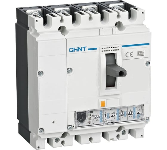 Изображение товара Автоматический выключатель CHINT NM8N-630H EN 4P 250А 100кА с электронным расцепителем (R) 269439
