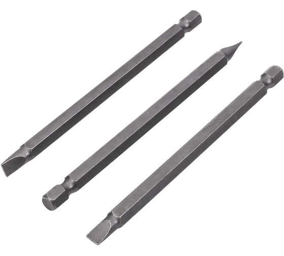 Изображение товара Отвертка-насадка плоская "Slotted" (SL; 5.5х0.8 мм; 110 мм; 3 шт.) Интерскол 2042411000550