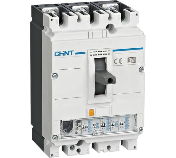 Изображение товара Автоматический выключатель CHINT NM8N-250C EN 3P 63А 36кА с электронным расцепителем (R) 271322