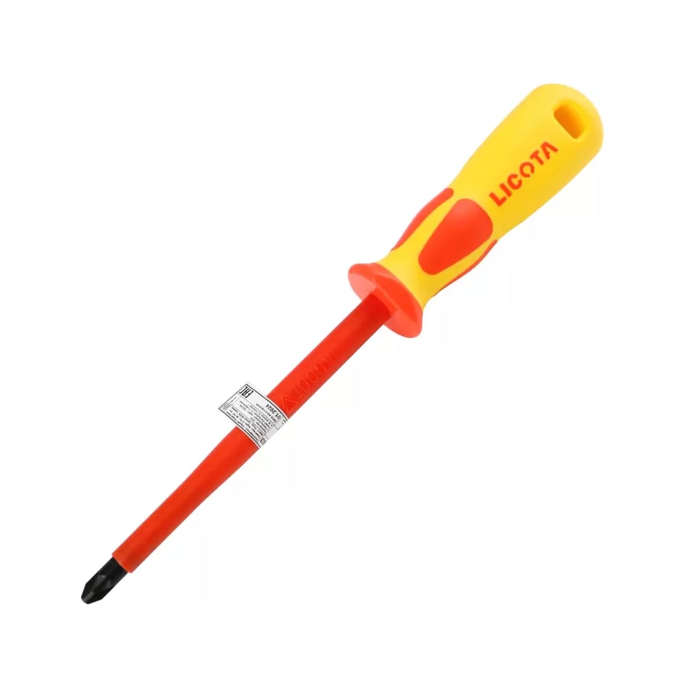 Изображение товара Отвертка изолированная Licota VDE 1000V PZ3, 150 мм ASD-931503