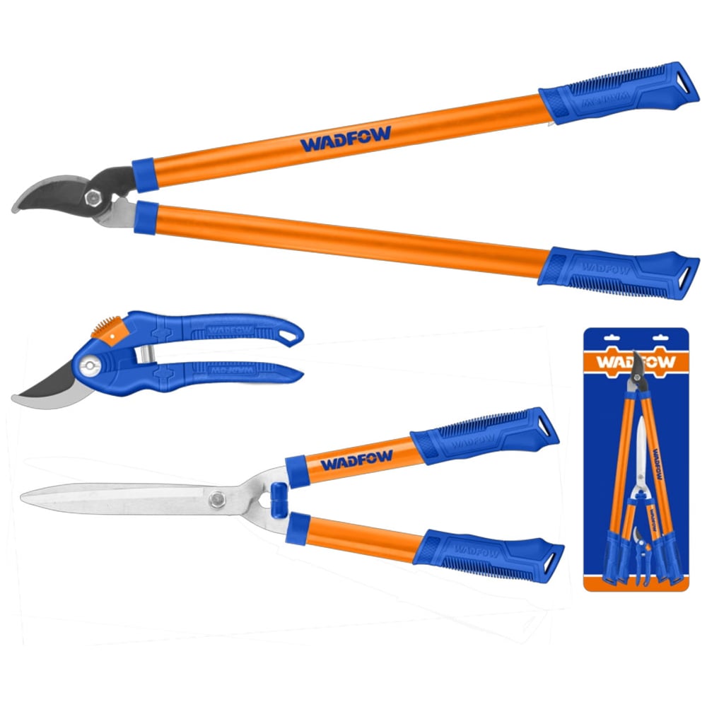 Изображение товара Набор садовых ножниц WADFOW 3 шт — удобство и качество для вашего сада