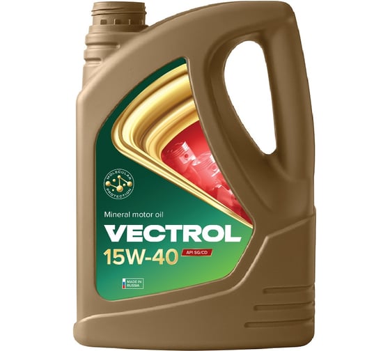 Изображение товара Минеральное моторное масло VECTROL 15w40 SG/CD 4 л ve3015