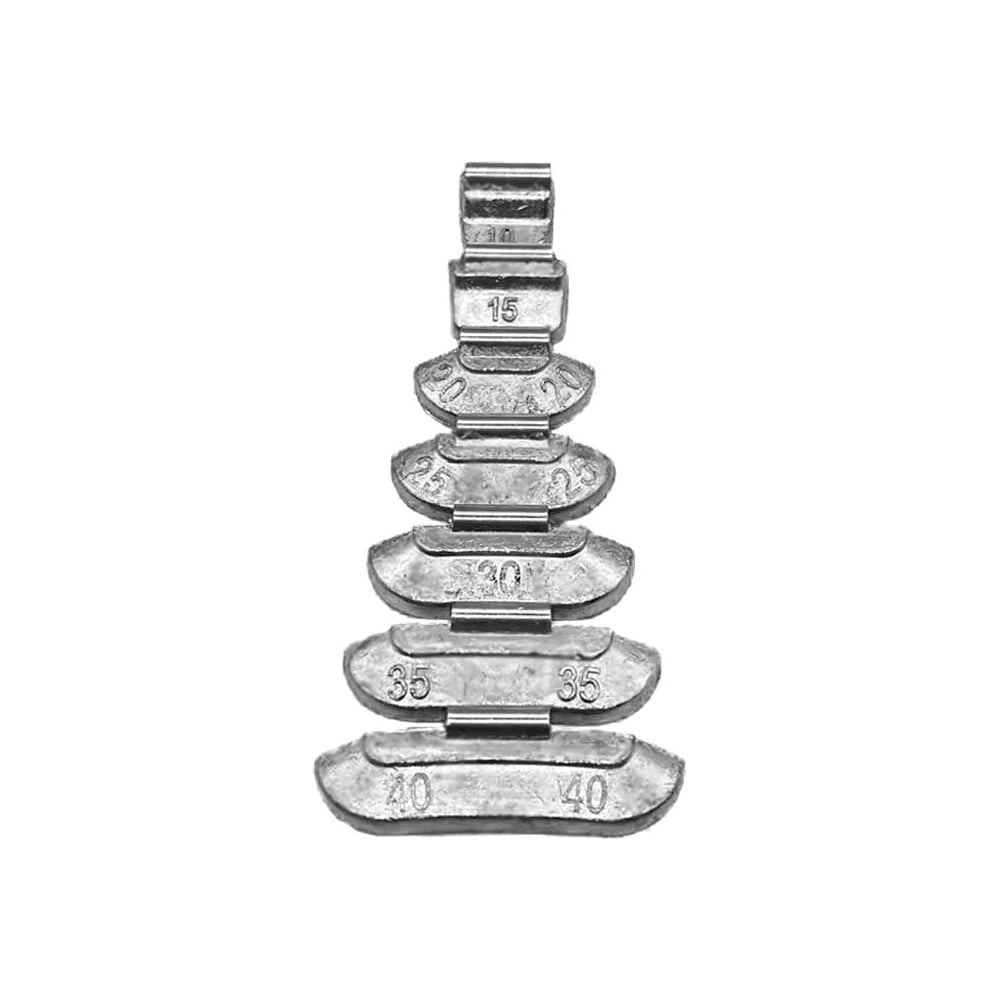 Изображение товара Грузы балансировочные набивные для стальных дисков AIRLINE набор 100шт (10,15,20,25,30,35,40г) ATRK220