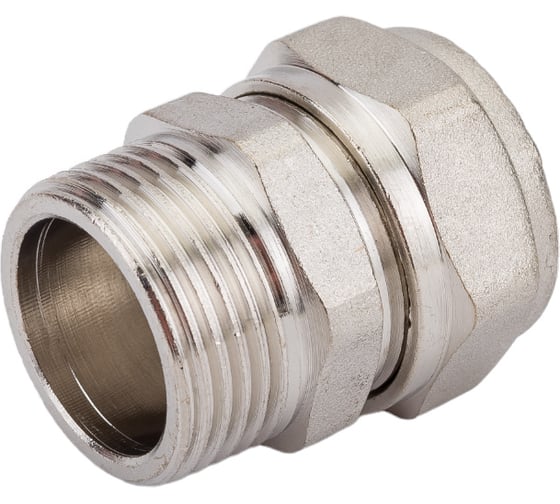 Изображение товара Соединитель (20х2 мм; 3/4"; цанга-штуцер) для трубопровода Зубр 51401-20-3/4