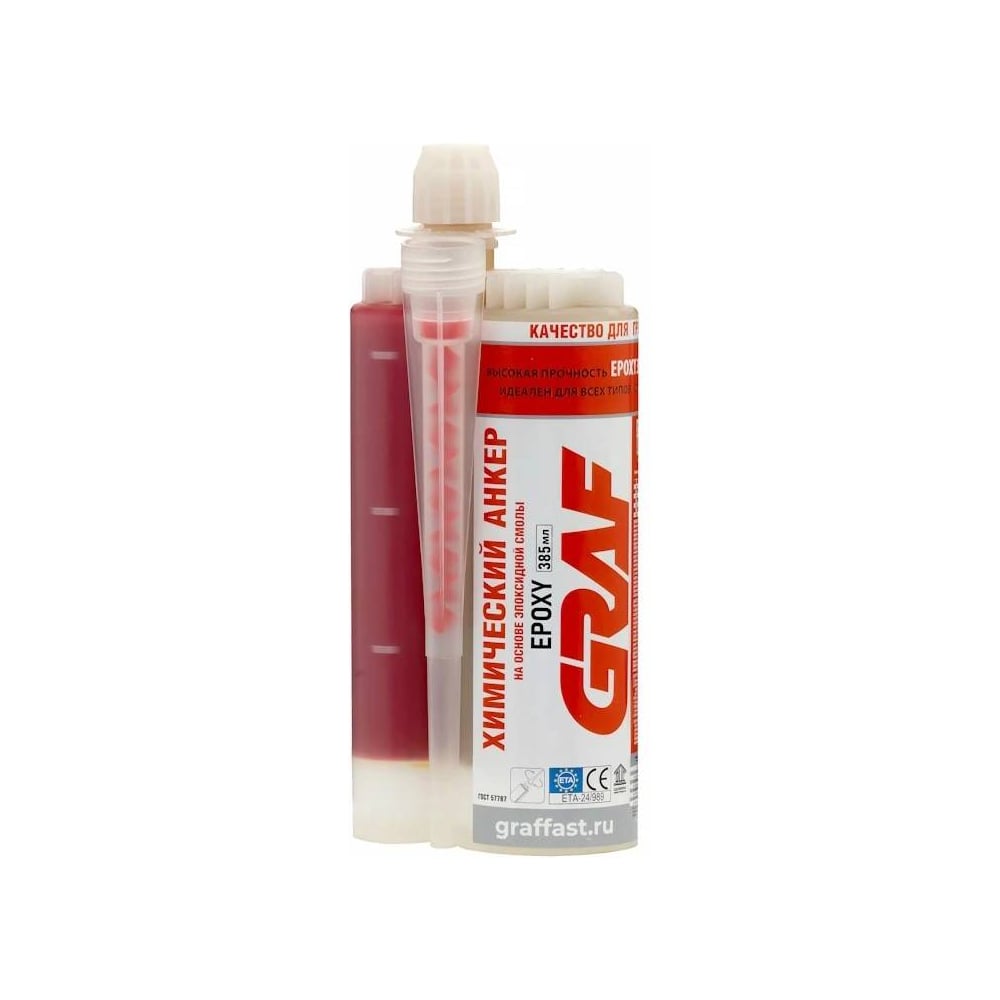 Изображение товара Химический анкер GRAF на основе эпоксидной смолы EPOXY 385 мл УТ-00001781