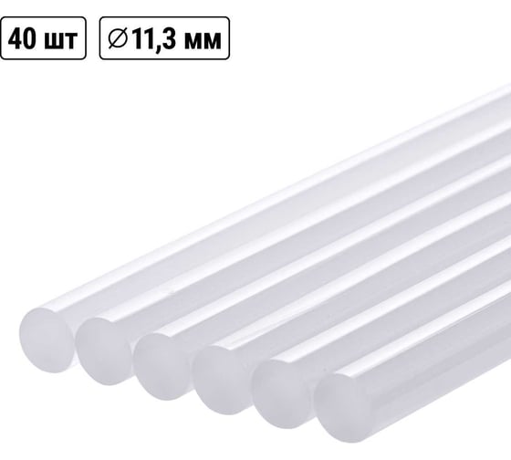 Изображение товара Клеевые стержни Алмаз универсальные (40 шт; 11.3х300 мм) TDM ELECTRIC SQ1024-0202