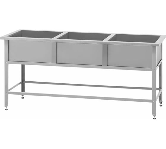 Изображение товара Ванна моечная Mecon ВМСр - 500/3 Retail, 3 отв. д/смесит. ВМС-3R50