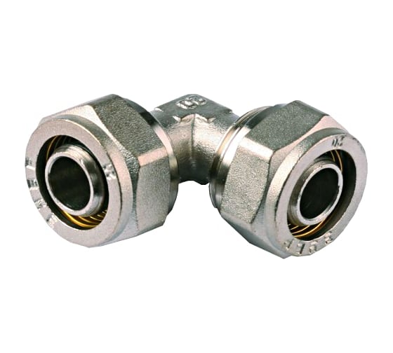 Изображение товара Уголок соединительный (16х16 мм; 2 мм; цанга-цанга) для трубопровода Зубр 51408-16