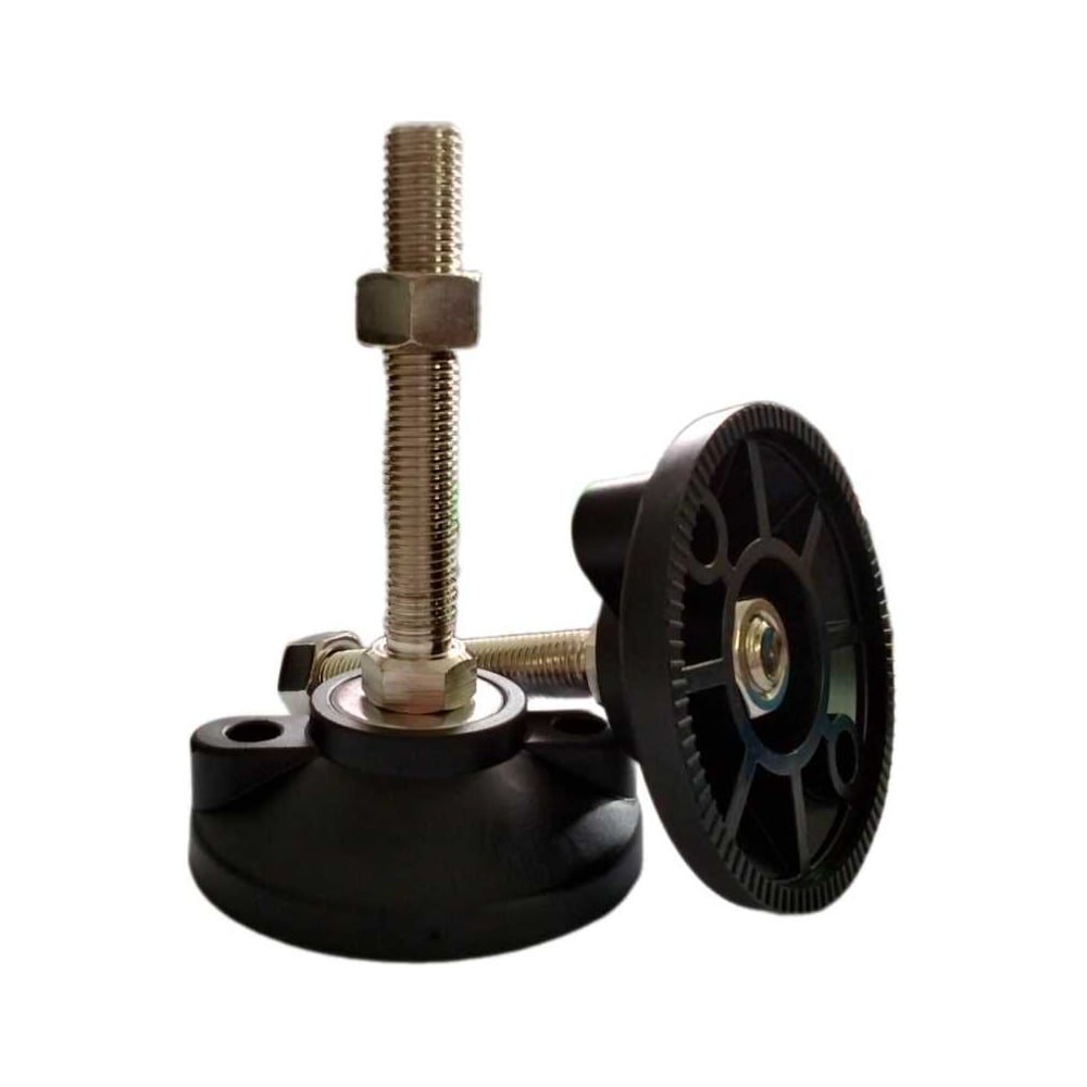 Изображение товара Опора винтовая регулируемая UnitMC 100хМ16х100 (основание PA66, винт сталь) GD100-M16-L100-C2