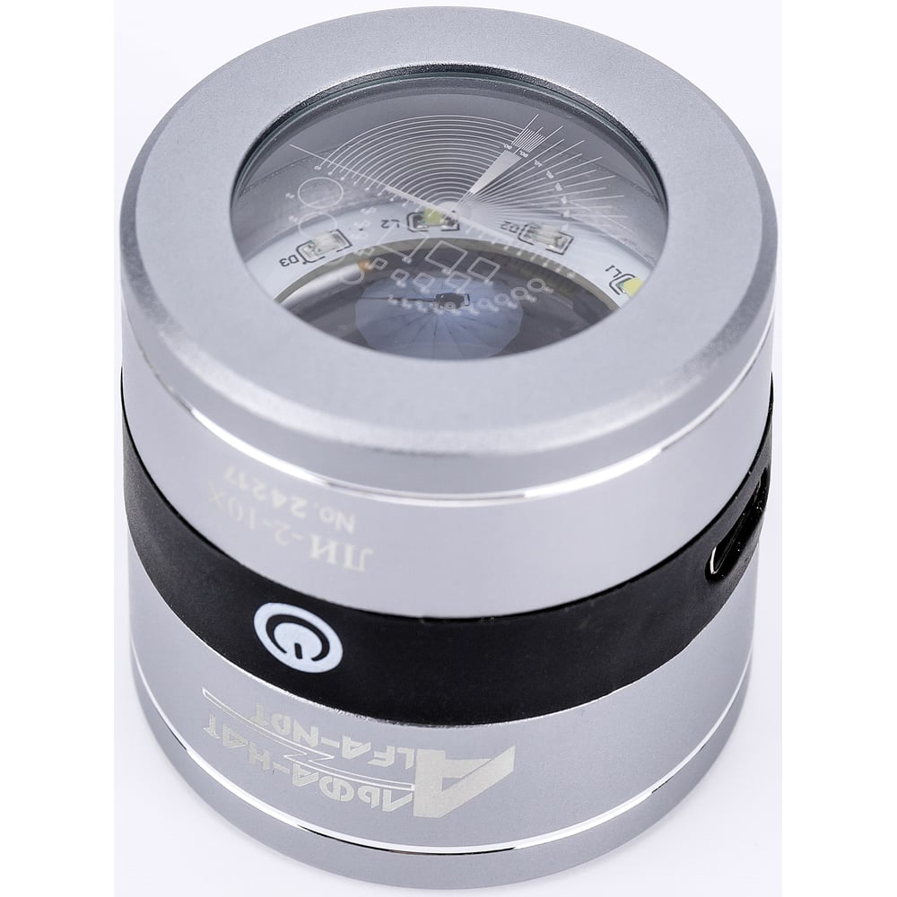 Изображение товара Лупа измерительная с подсветкой АЛЬФА-НДТ ЛИ-1-10x, ГРСИ 93112-24, с поверкой, УП-00004349