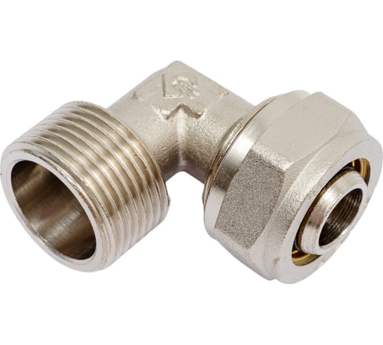 Изображение товара Уголок соединительный (20 мм; 3/4"; цанга-штуцер) для трубопровода Зубр 51409-20-3/4