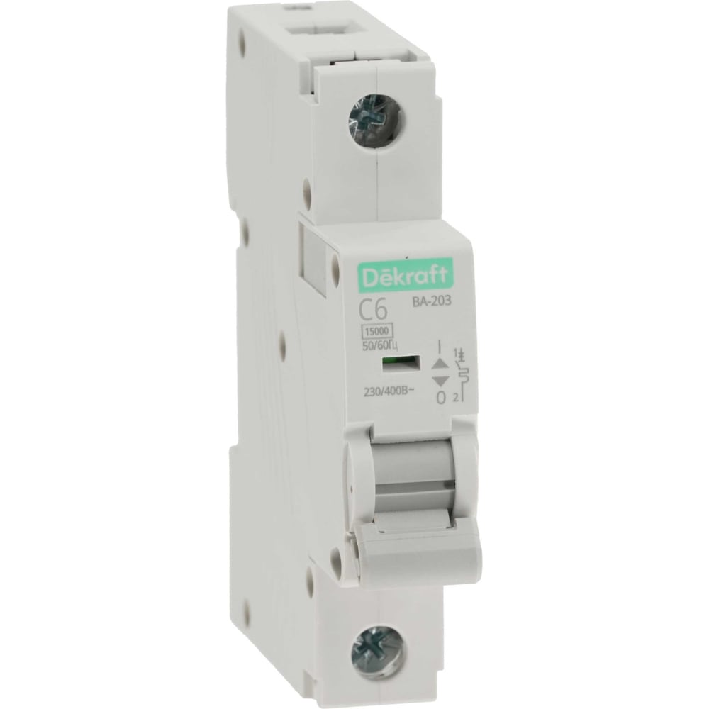 Изображение товара Автоматический выключатель Systeme Electric ВА-203 6А (C) на DIN-рейку