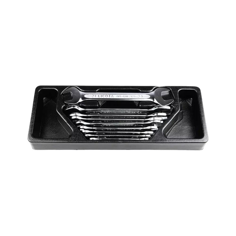 Изображение товара Набор ключей рожковых Licota 9 предметов, 6 - 23 мм в ложементе ACK-384005