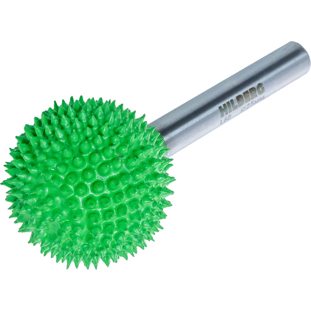 Изображение товара Борфреза игольчатая Hilberg хвостовик 6мм, тип Сфера 25мм, L=60мм, BF60-S201