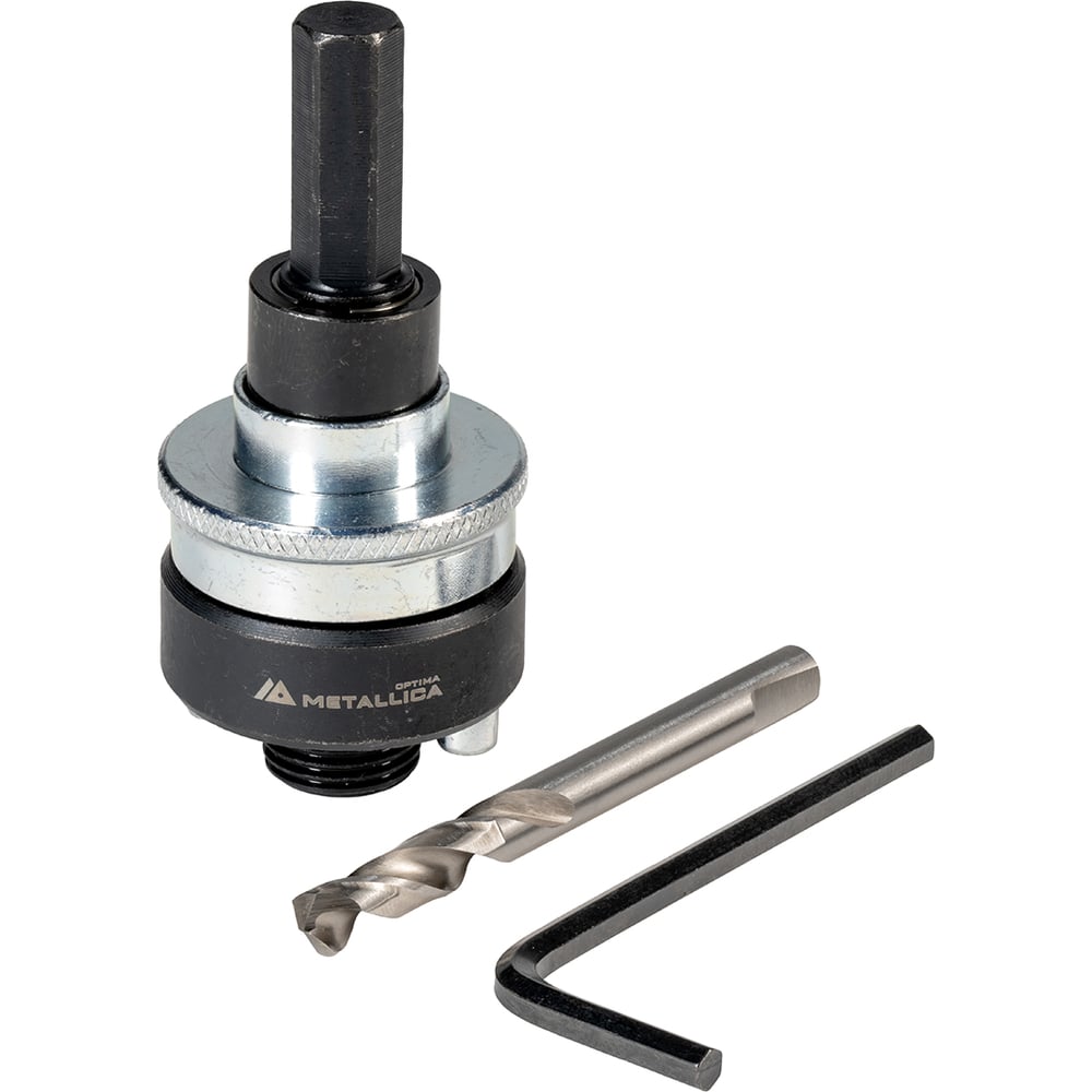 Изображение товара Адаптер METALLICA HEX с подпружиненной муфтой Ultra для коронок BiM 32-250 мм, 5/8, с сверлом 909331