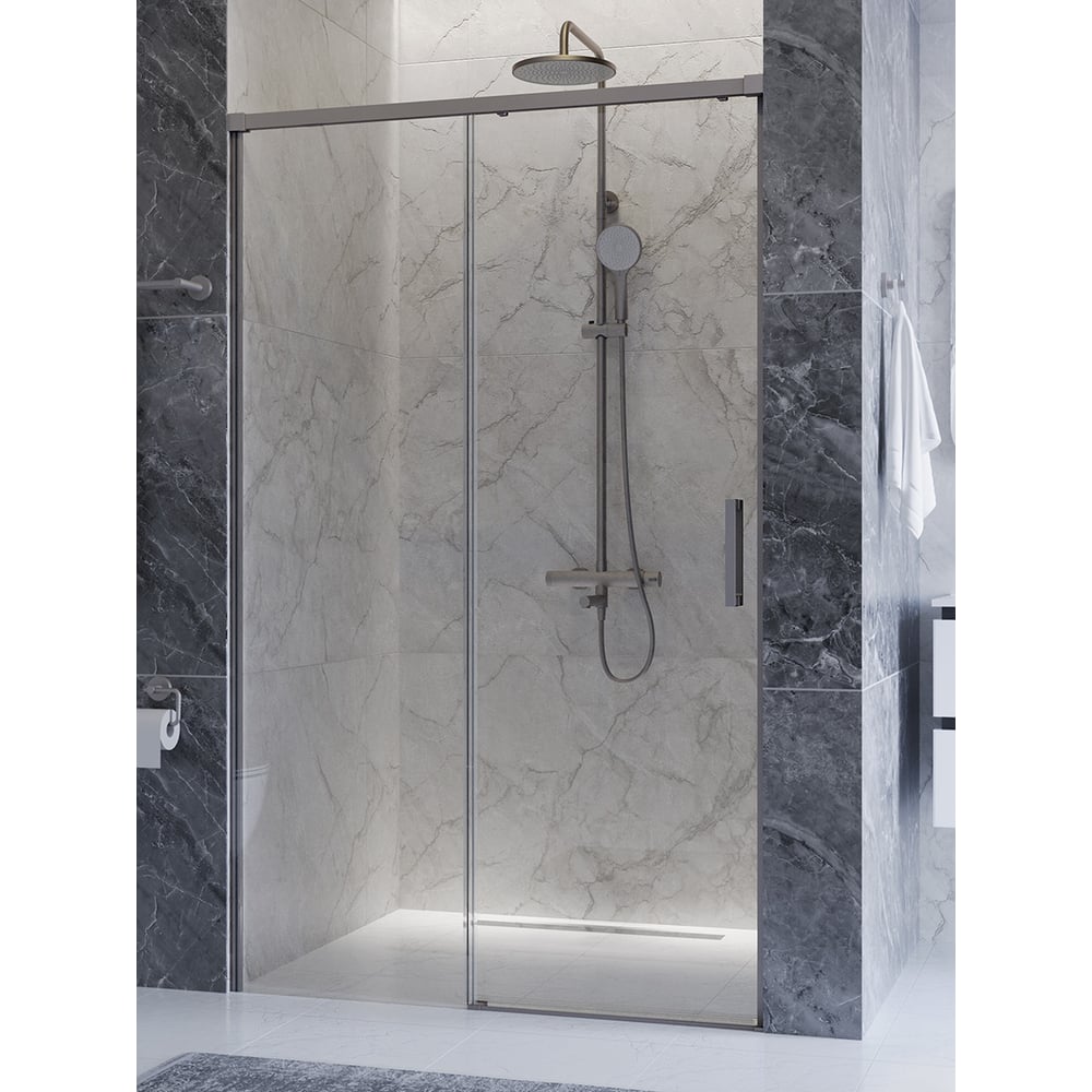 Изображение товара Душевой уголок Cezares PLANE-1-90-C-IN современный стиль с регулировкой ширины