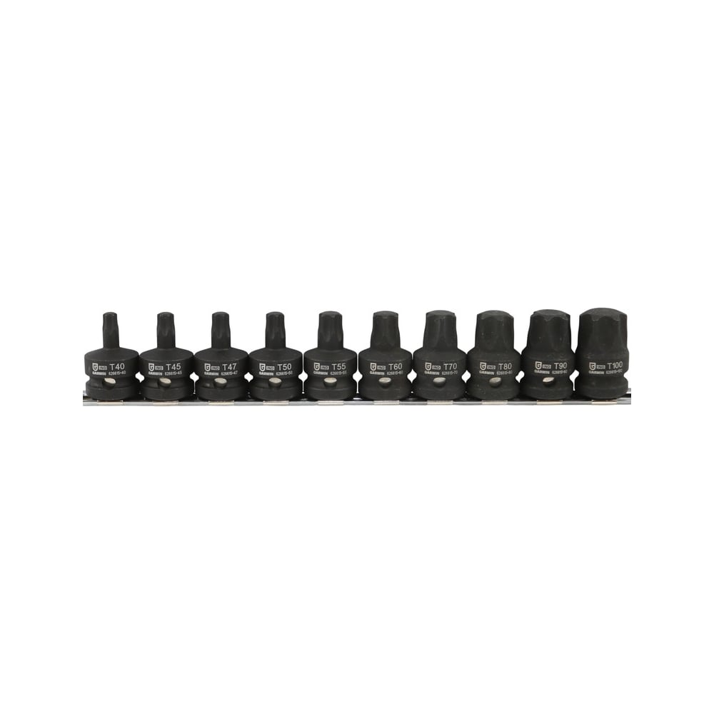 Набор ударных TORX GARWIN 1/2", 10 пр. T40-T100, 38.1 мм 626615-SET10