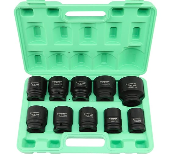 Изображение товара Набор ударных головок GARWIN 3/4", 56 мм, 10 пр., 24-46 мм 626551-10