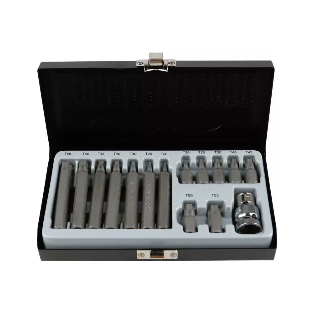 Изображение товара Набор бит Licota Торкс T20-Т55, 15 предметов, металлические, надежные