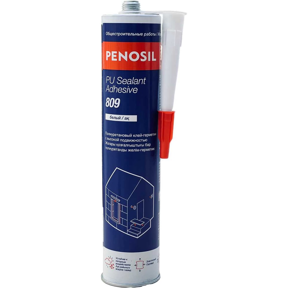 Изображение товара Клей-герметик полиуретановый PENOSIL PU Sealant Adhesive 809 280 мл серый H0041Z
