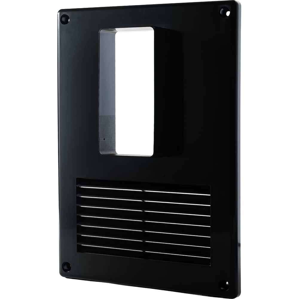 Изображение товара Вентиляционная решетка ООО "ВА ВЕНТ" 170х240 мм, с вертикальным фланцем 55х110, черная Р170.240.В.Ч