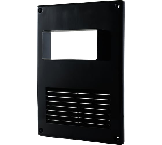 Изображение товара Вентиляционная решетка ООО "ВА ВЕНТ" 170х240 мм, с горизонтальным фланцем 55х110, черная Р170.240.Г.Ч