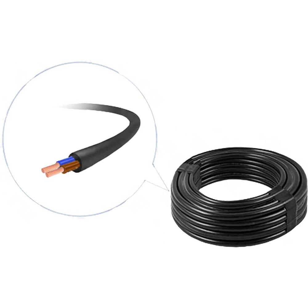 Изображение товара Электрокабель MW КГВВА 2x0,75 — медный, 200 м, ПВХ, ГОСТ