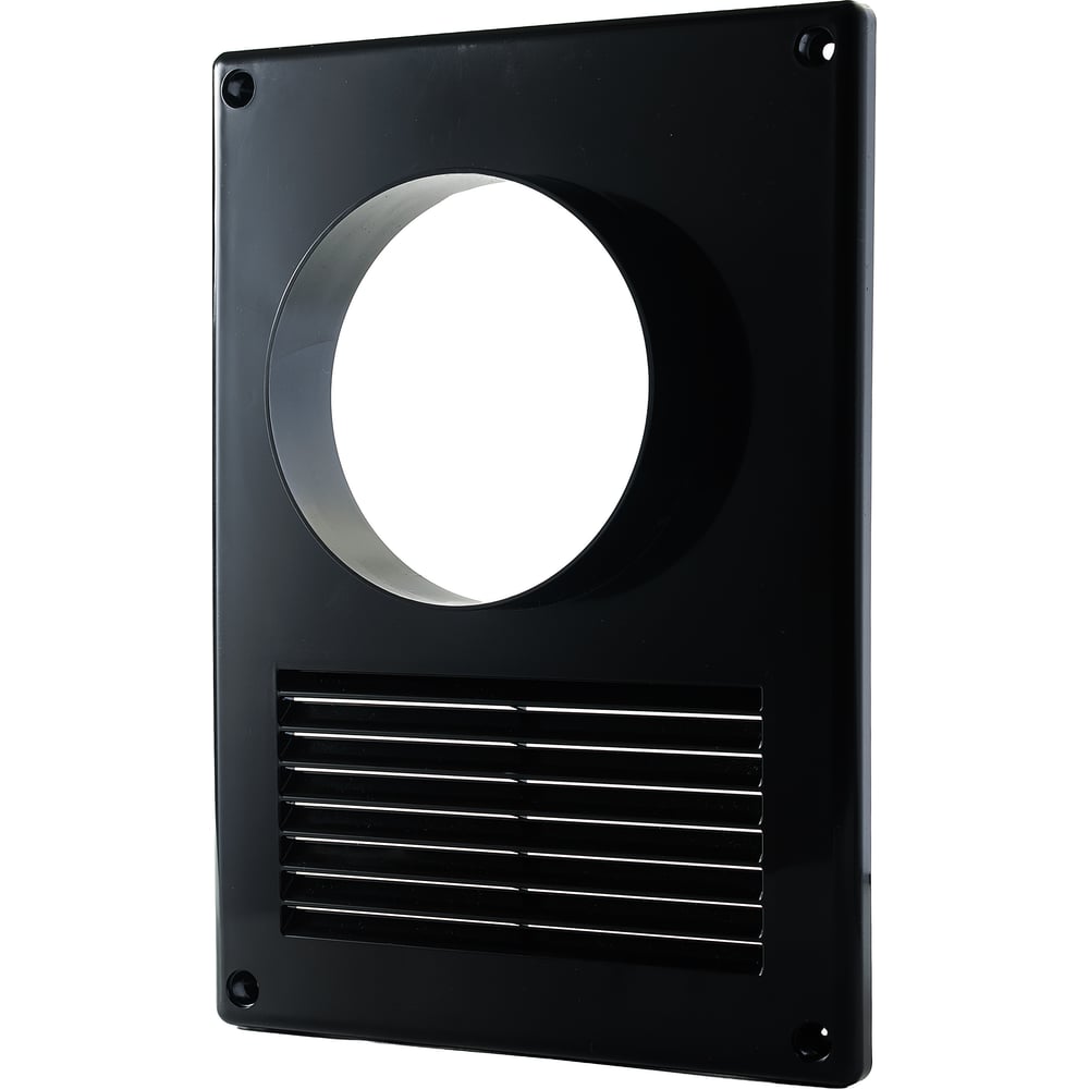 Изображение товара Вентиляционная решетка ООО "ВА ВЕНТ" 170х240 мм, с фланцем Ø100 черная Р170.240.100.Ч