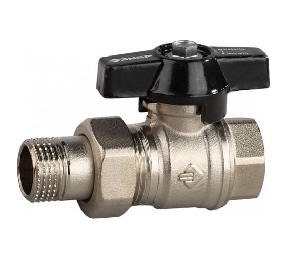 Изображение товара Кран с накидной гайкой для трубопровода Зубр 3/4"4-51327-C-3/4