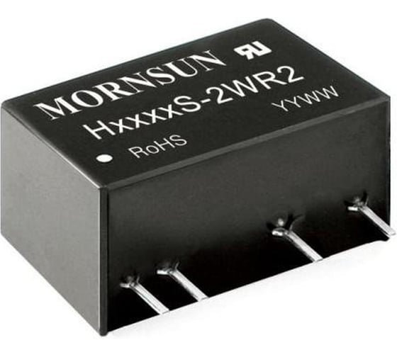 Изображение товара Блок питания на печатную плату MORNSUN H0515S-2WR2, в корпусе SIP7, DC/DC 2 Вт 15 В, изолированный, фиксированный вход, однополярный выход 3151892