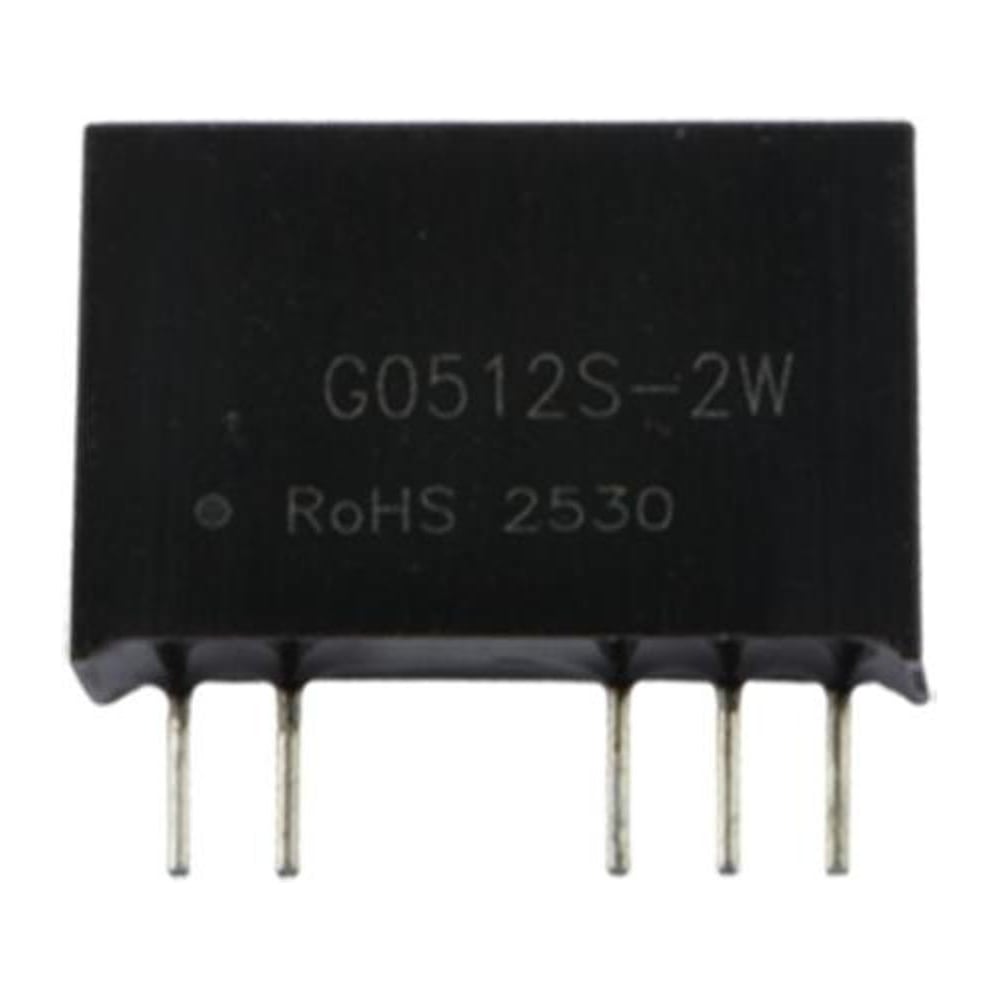 Изображение товара Блок питания на печатную плату MORNSUN G0512S-2W, в корпусе SIP7, DC/DC 2 Вт 12 В, -12 В, изолированный, фиксированный вход, биполярный выход 3203006