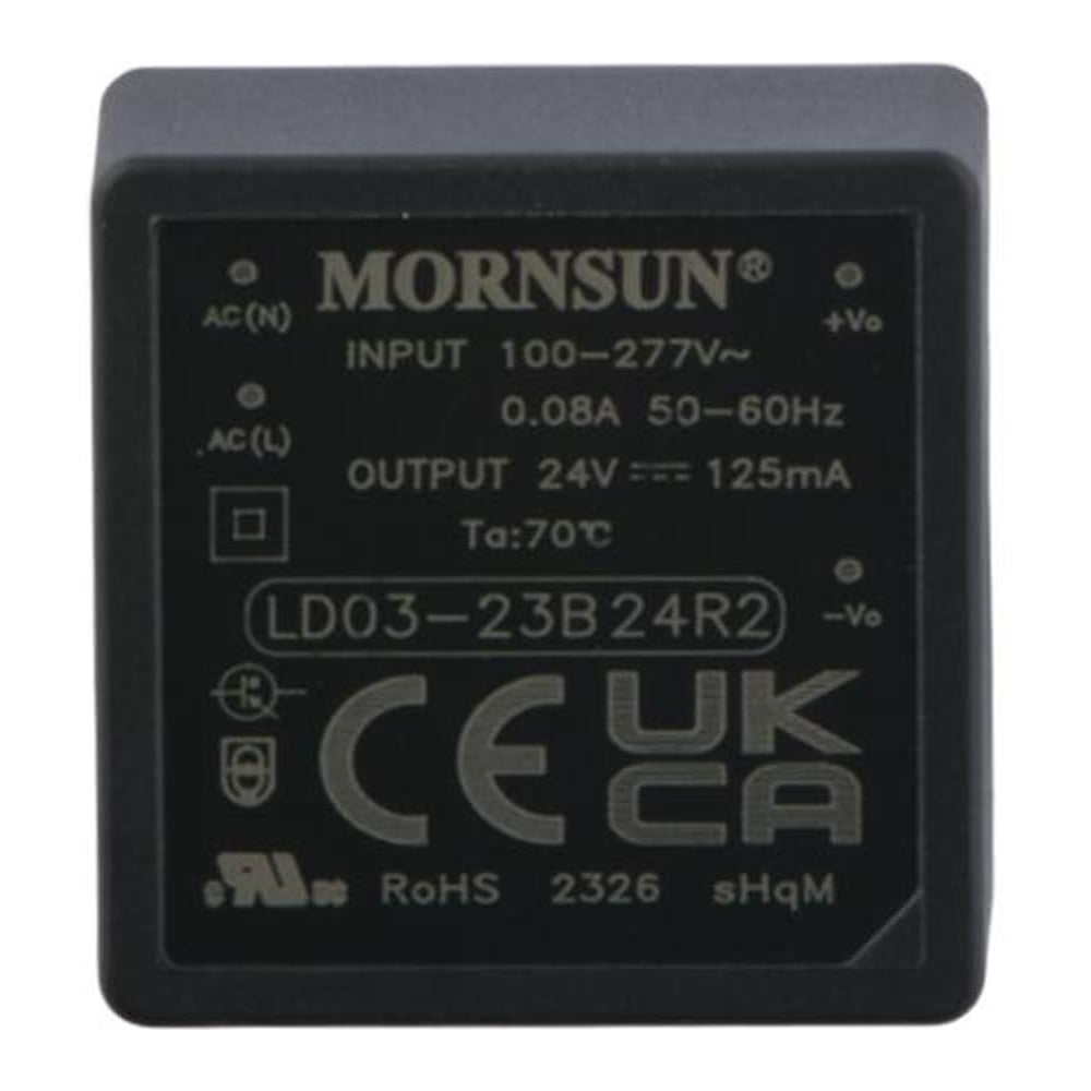 Изображение товара Блок питания для печатных плат MORNSUN 24В 3Вт низкошумный залитый