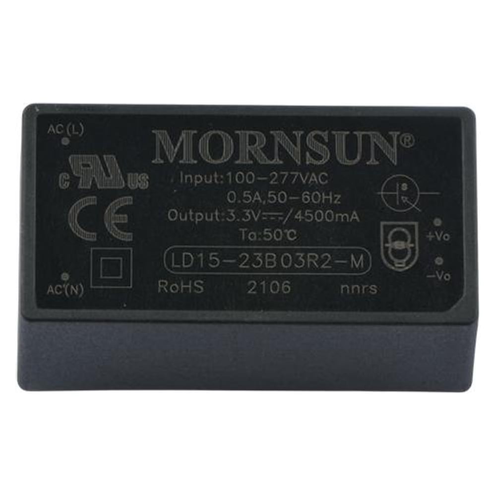 Изображение товара Блок питания MORNSUN LD15-23B03R2-M 13 Вт 3.3 В, низкий уровень шумов