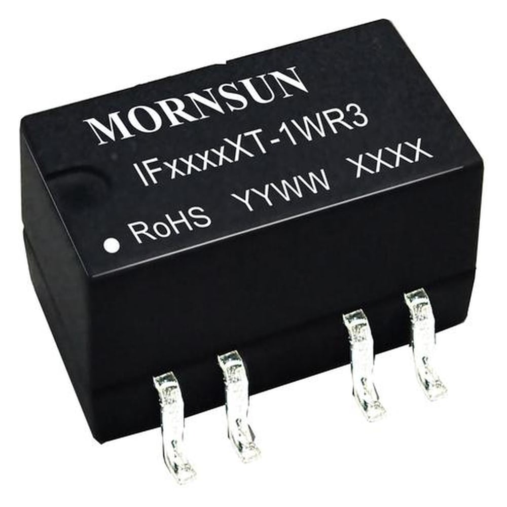 Изображение товара Блок питания на печатную плату MORNSUN IF1212XT-1WR3, в корпусе SMD, DC/DC 1 Вт 12 В, изолированный, однополярный выход, стандартный корпус 3681094