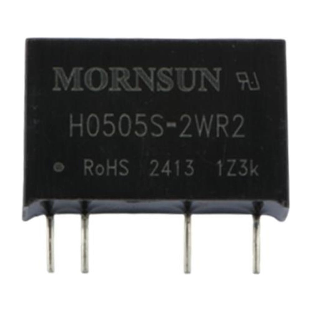 Изображение товара Блок питания на печатную плату MORNSUN H0505S-2WR2, в корпусе SIP7, DC/DC 2 Вт 5 В, изолированный, фиксированный вход, однополярный выход 3151889