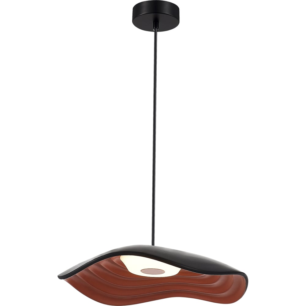 Светильник подвесной ST LUCE черный/черный, оранжевый LED 1*12W 3000K SL6208.401.12