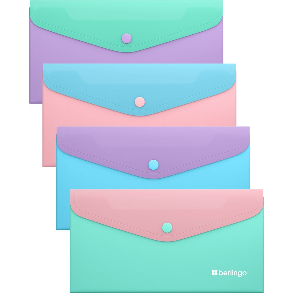 Изображение товара Папка-конверт Berlingo Haze C6 200мкм, софт-тач, цветной клапан