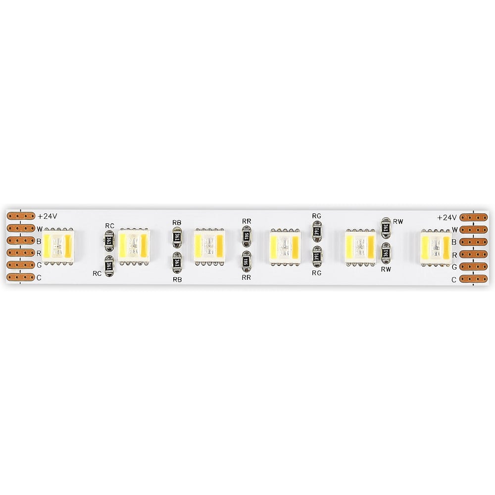 Изображение товара Светодиодная лента ST LUCE 18Вт/м (сум.) 2700K-6000K 2100 Lm Ra90 IP20 L5000xW12 24В ST1006.018.20RGBCCT