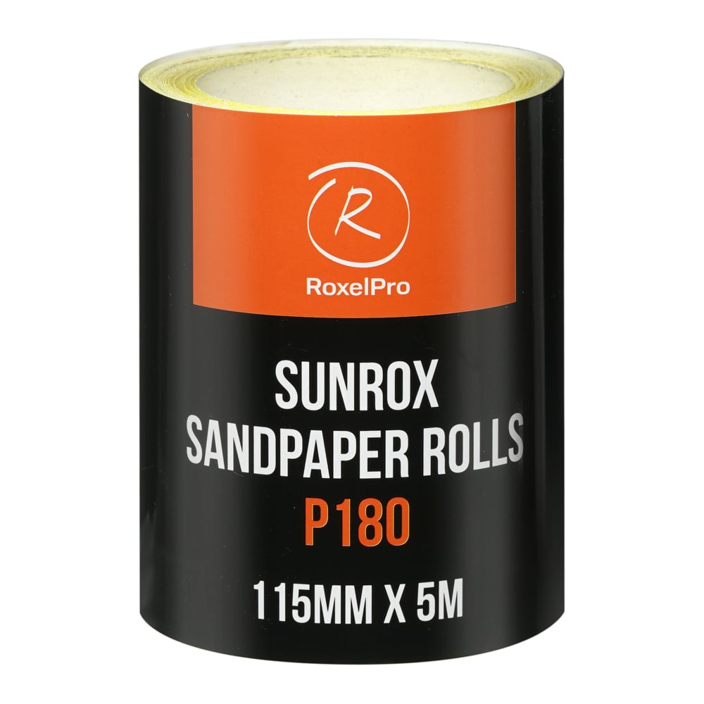 Изображение товара Шлифовальная бумага RoxelPro SUNROX Р180 115мм х 5м водостойкая