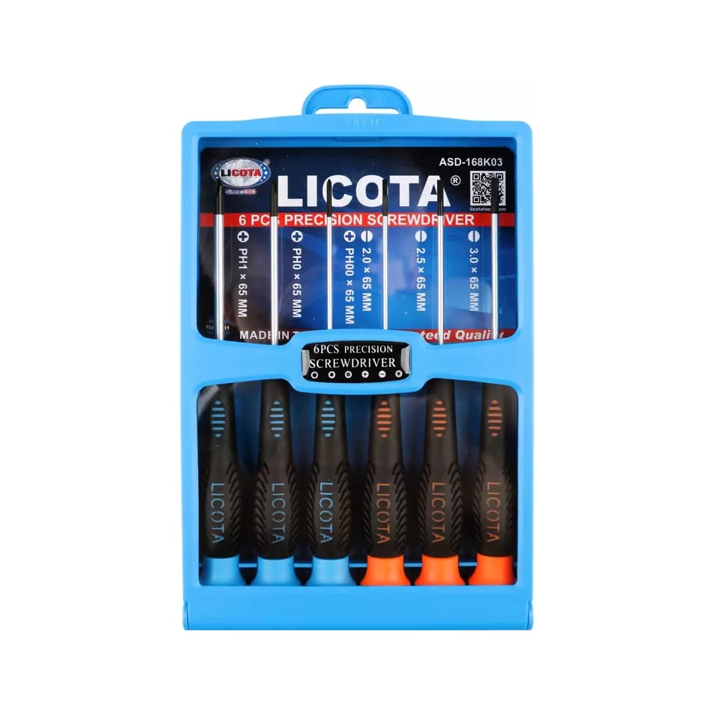 Изображение товара Набор отверток для точной механики Licota ASD-168K03, 6 шт.
