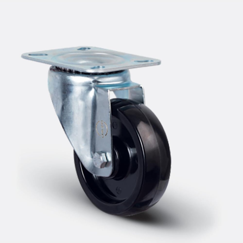 Изображение товара Колесо с поворотной платформой EMES Арт. EM01BKB100X30METALDUSTGUARD