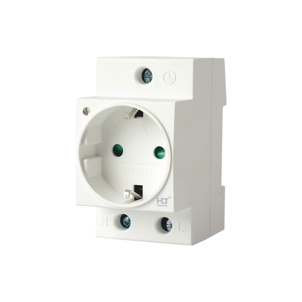 Изображение товара Розетка на дин-рейку HLT РД-316 16A (LED) 083-13-002