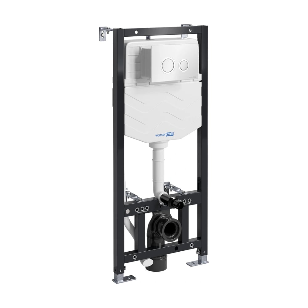 Изображение товара Система инсталляции для унитаза WasserKraft Aller 10TLT с хромированной клавишей