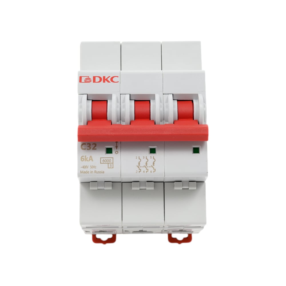 Изображение товара Автоматический модульный выключатель MD63-3C32-6 3П 32А 6КA IP20
