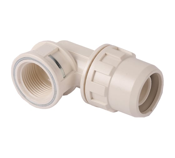 Изображение товара Муфта соединительная угловая "ШиреФит" (26 мм; 3/4") для трубопровода Зубр 51466-26-3/4